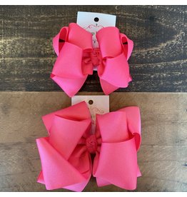 One Stop Bow Shop OS- Shocking Pink Stacked Grosgrain Bow