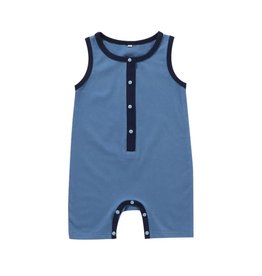 loved by Jade Presley loved by jade presley- Blue Tank Romper