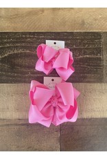 One Stop Bow Shop OS- Oinky Pink Stacked Grosgrain Bow