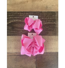 One Stop Bow Shop OS- Oinky Pink Stacked Grosgrain Bow