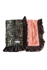 Razzle Baby Razzle Baby- Double Plush Leopard w/Coral Blanket