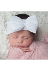 ILYBEAN Ilybean - White Bow White Ribbon Nursery Headband