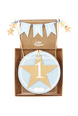 Mudpie Mud Pie- Blue Cake Topper & Banner Set