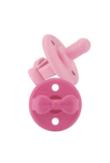 Itzy Ritzy Itzy Ritzy - Sweetie Soother Pacifier 2-Pack: Cotton Candy Bows