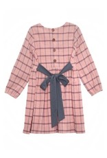 Mabel & Honey Mabel & Honey- Into the Field Woven Plaid Dress