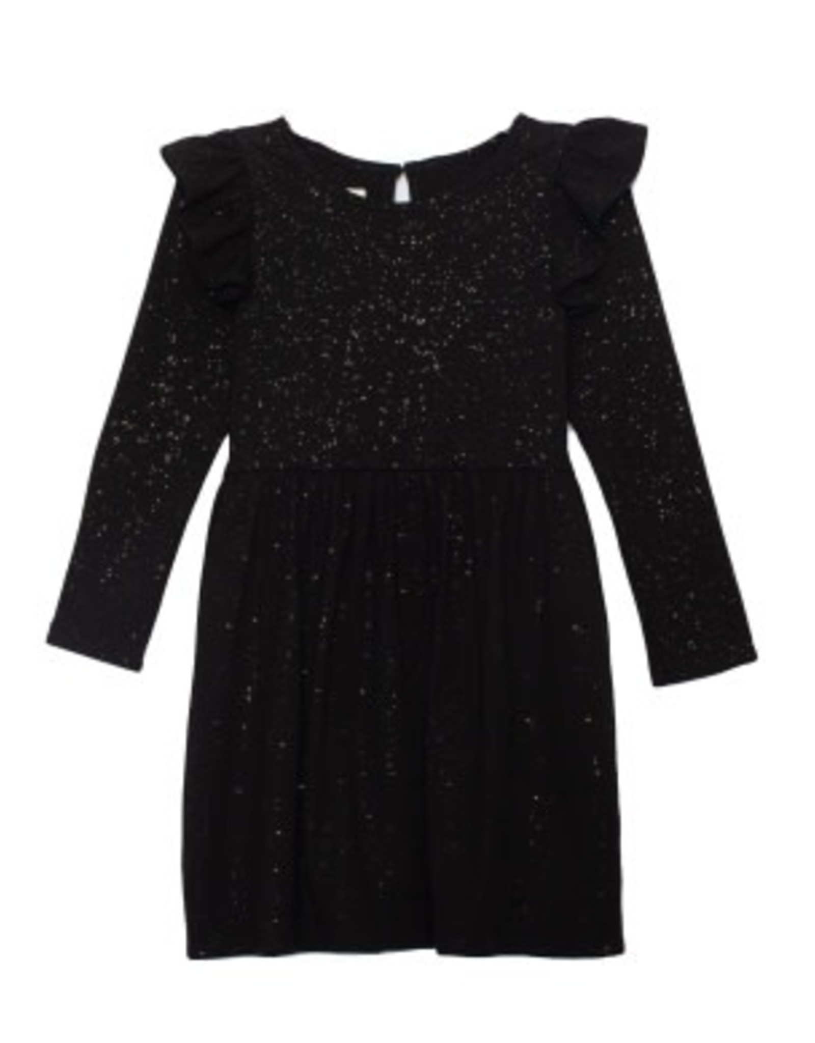 Isobella & Chloe Isobella & Chloe- Sparkly Knit Dress: Black