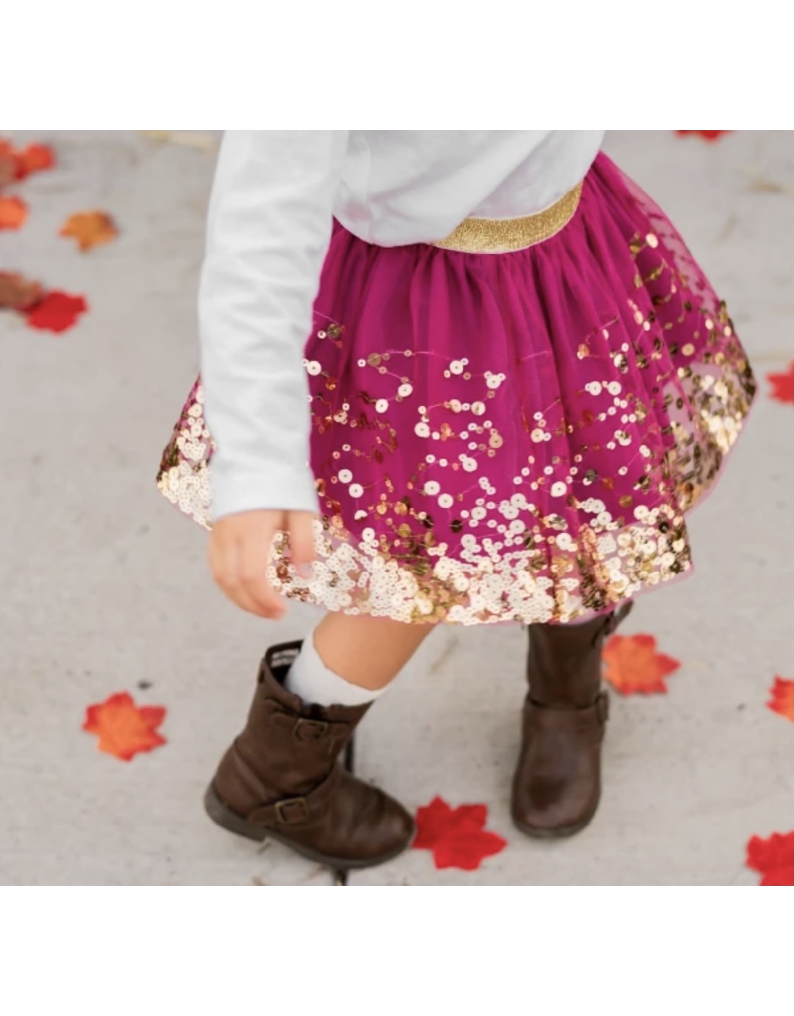 Sweet Wink- Berry Sequin Tutu