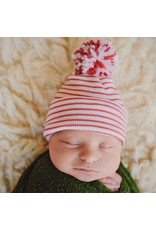 ILYBEAN Ily Bean- Candy Cane Pom Newborn Hat