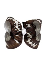 One Stop- Leather Football Knot Bow Large