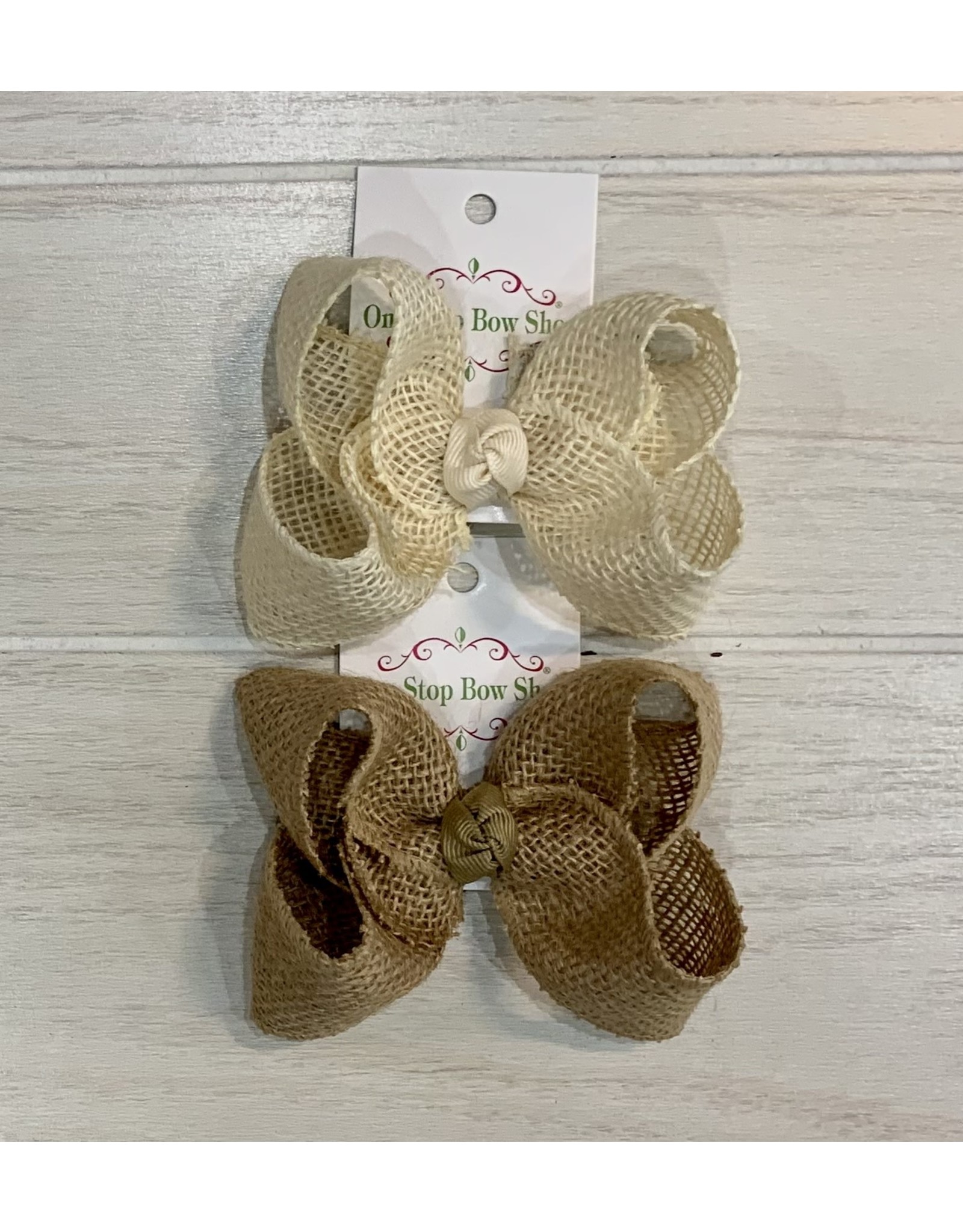 One Stop Bow Shop One Stop- Large Burlap #141