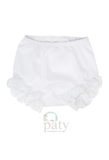 Paty Inc. Paty Inc- Eyelet White Diaper Cover NB