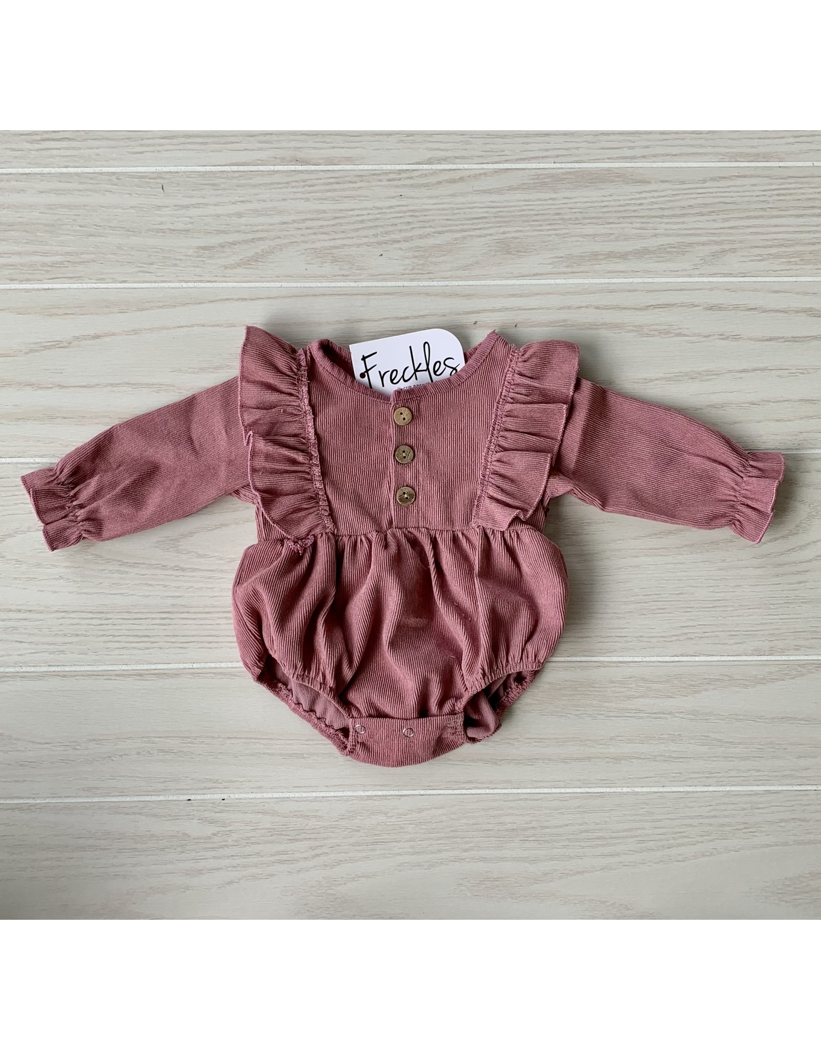 loved by Jade Presley Mauve Corduroy Button L/S Bubble
