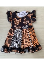 Leopard Mouse Ruffle Dress