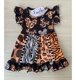 Leopard Mouse Ruffle Dress