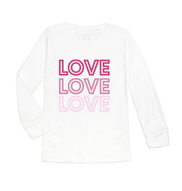Sweet Wink- Love Love Love L/S White Shirt