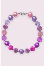 Multi Purple & Pink Chunky Necklace