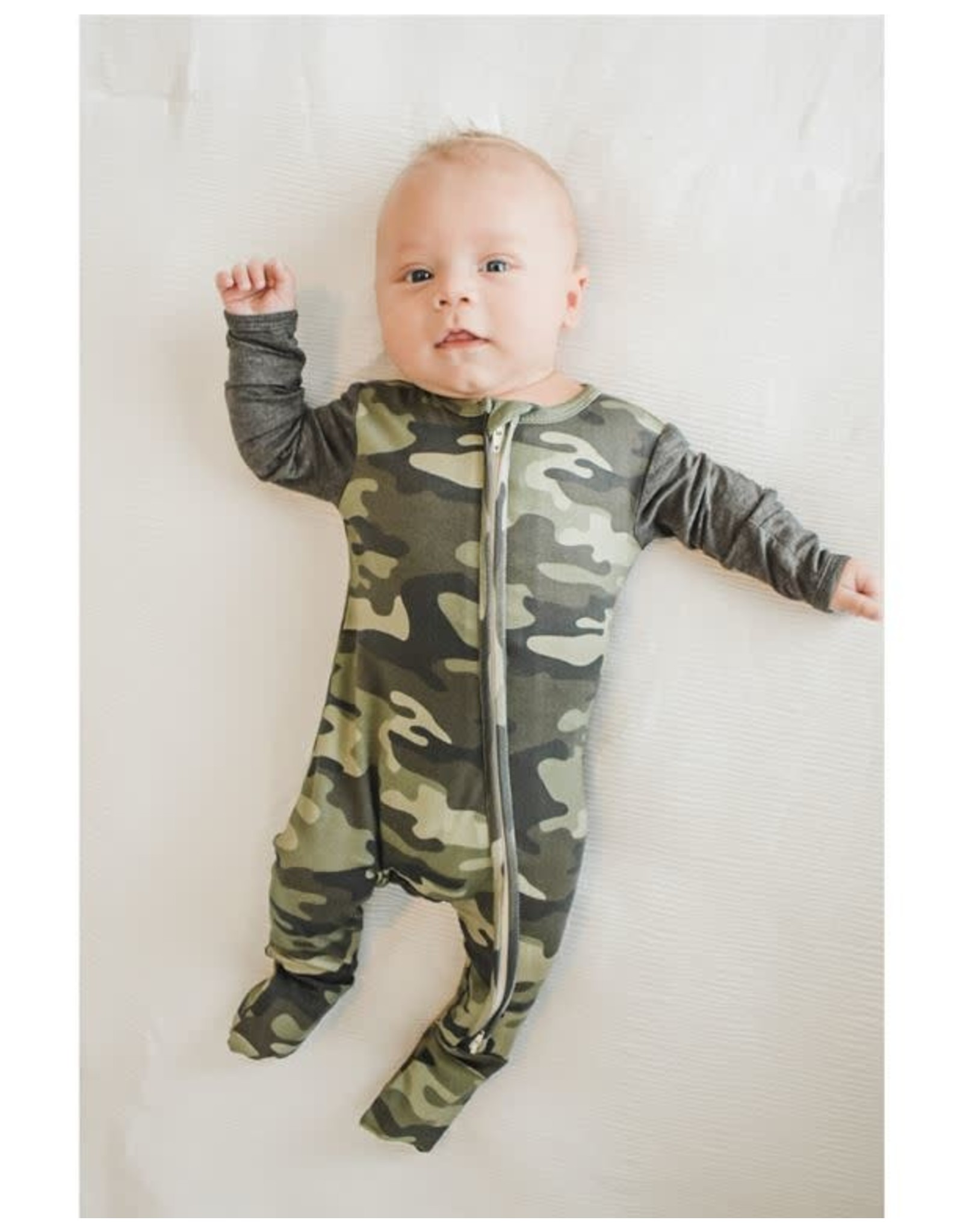 Rockin' Royalty Baby Rockin Royalty Baby- Camo Zip Footie