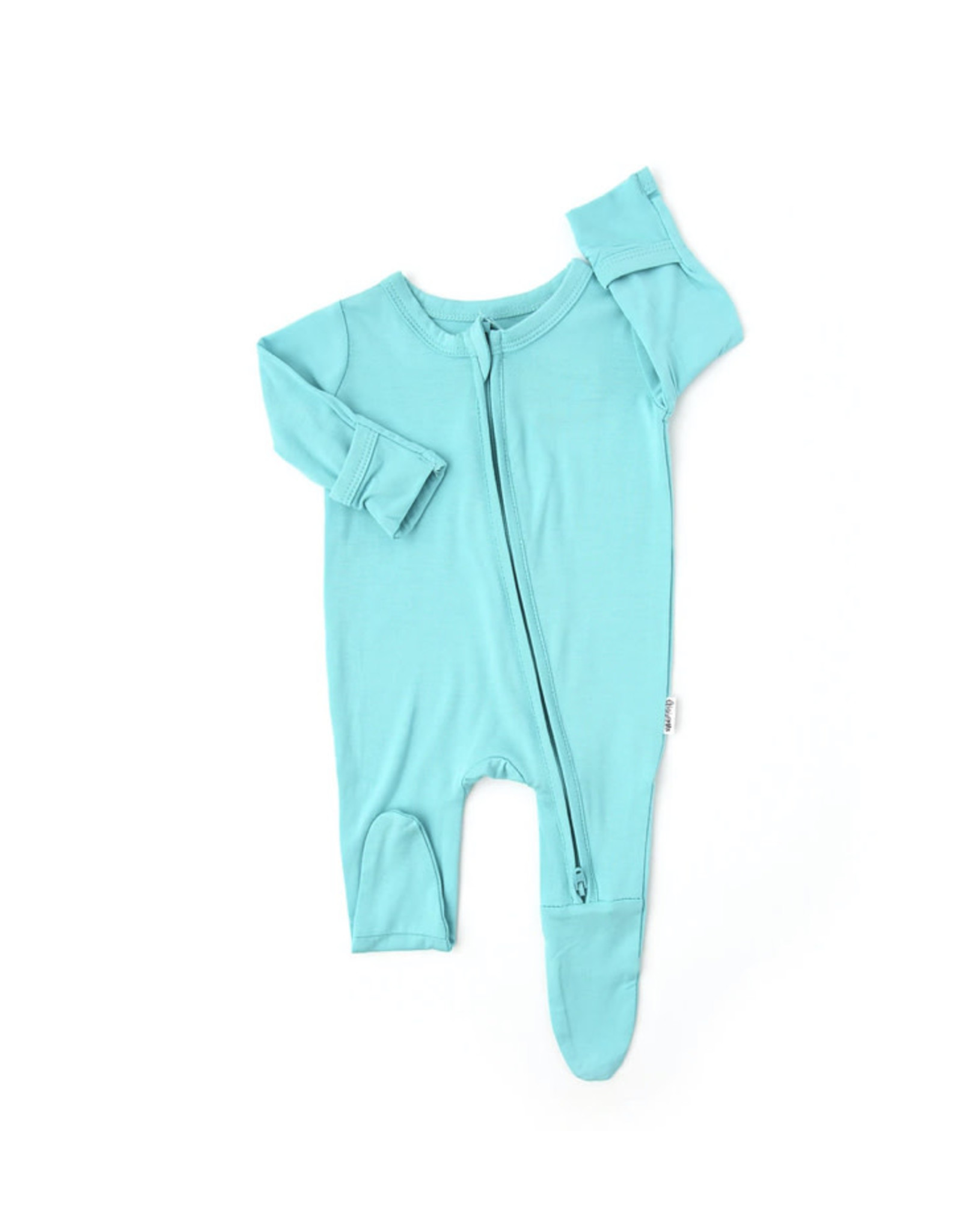 Gigi & Max Gigi & Max- Reese Blue NB Zipper Footie