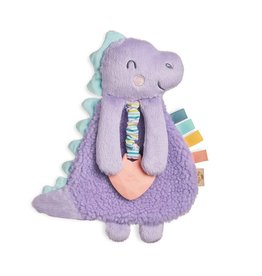Itzy Ritzy Itzy Ritzy- Plush Lovey w/Silicone Toy: Purple Dino