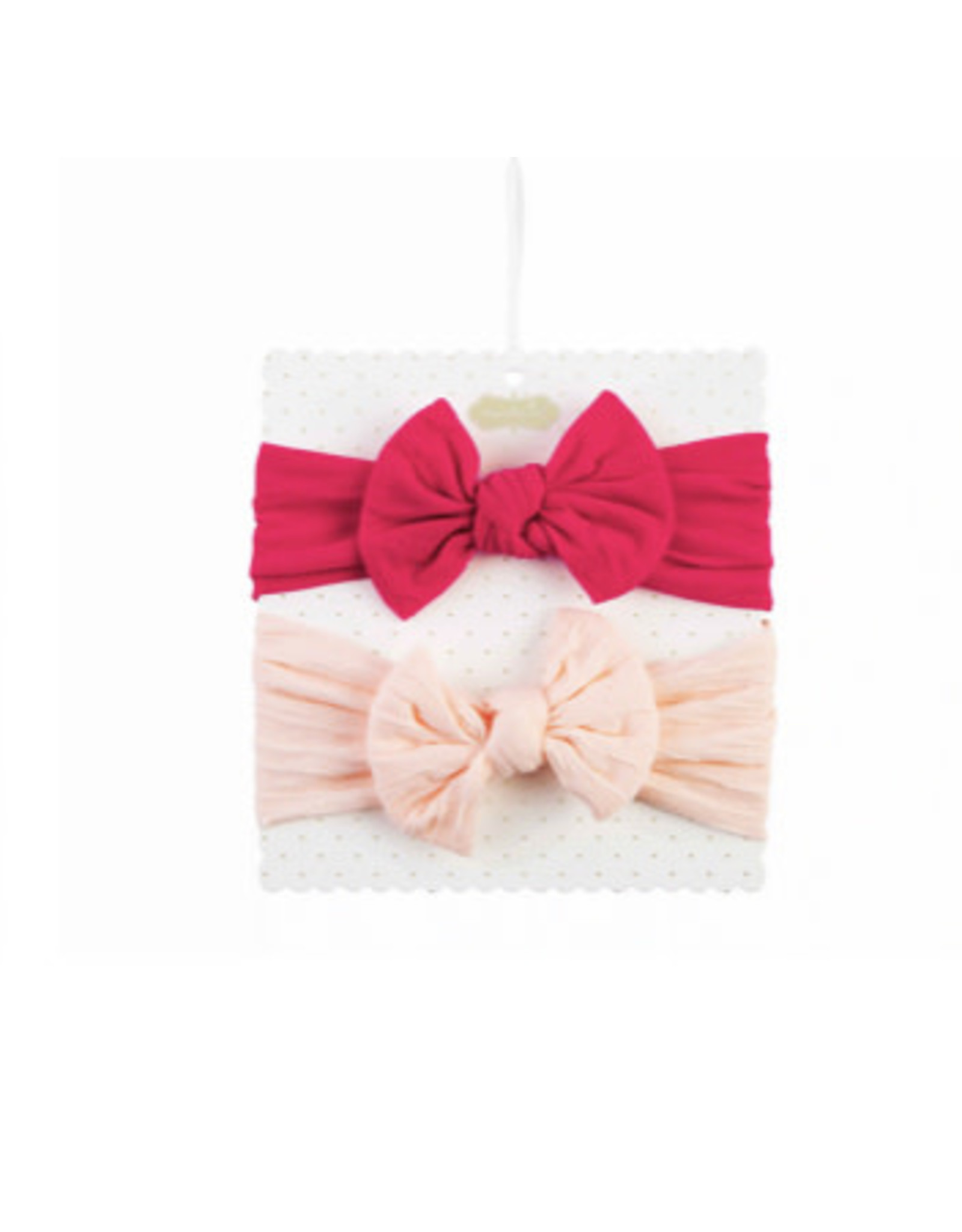 Mudpie Mud Pie - Pink & Magenta Nylon HB Bow Set