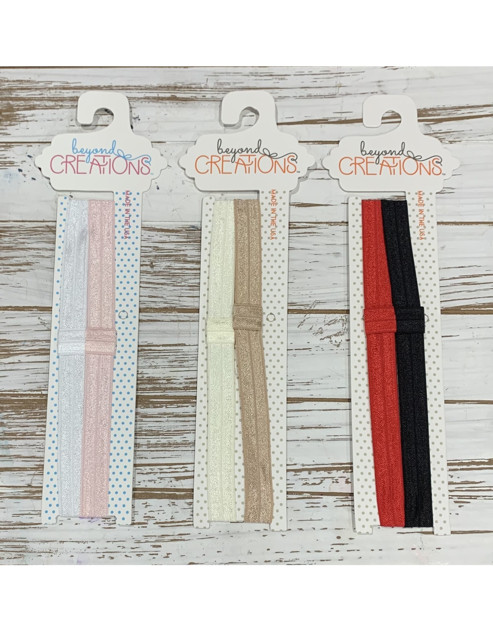 Beyond Creations Beyond Creations- Elastic Add-A-Bow Headband 2PK