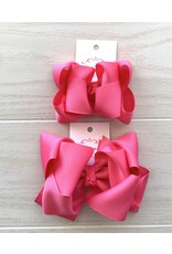 One Stop Bow Shop OS- Hot Pink Stacked Grosgrain Bow