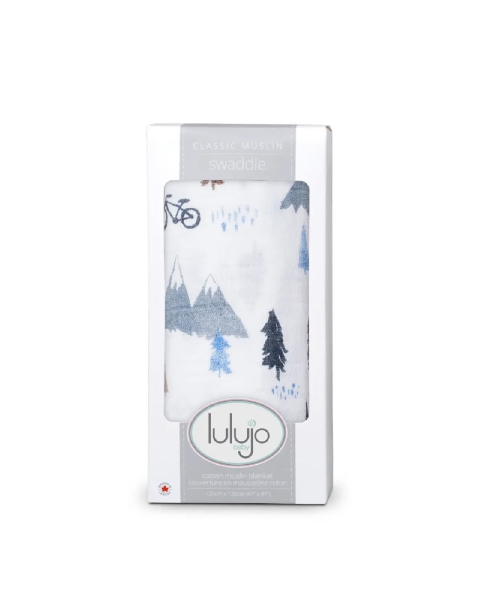 Lulujo- Mountain Top Muslin Swaddle Blanket
