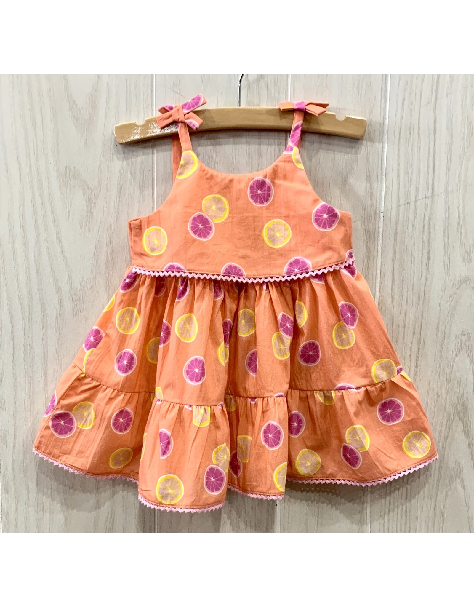 Cartwheels- Grapefruit Tutti Fruitti Sun Dress