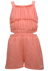 Bonnie  Jean Bonnie Jean- Peach Romper