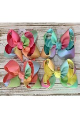 Beyond Creations Beyond Creations- 5.5" XL Rainbow Layered Knot Bow