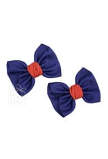 Beyond Creations Beyond Creations- 2PK- 2.5" Mini Anne Grosgrain Bow Navy & Red