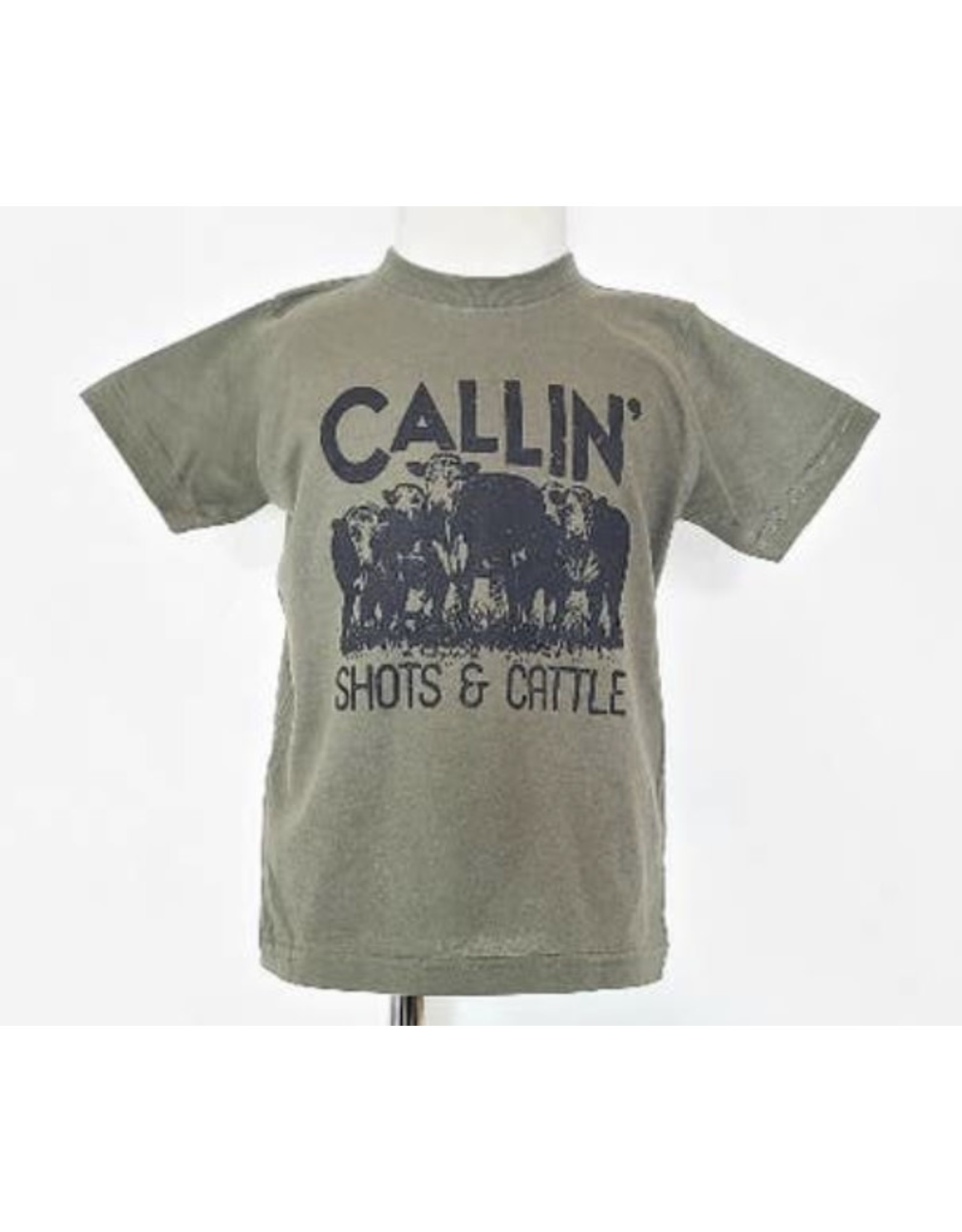Callin' Shots & Cattle TShirt: Army Green