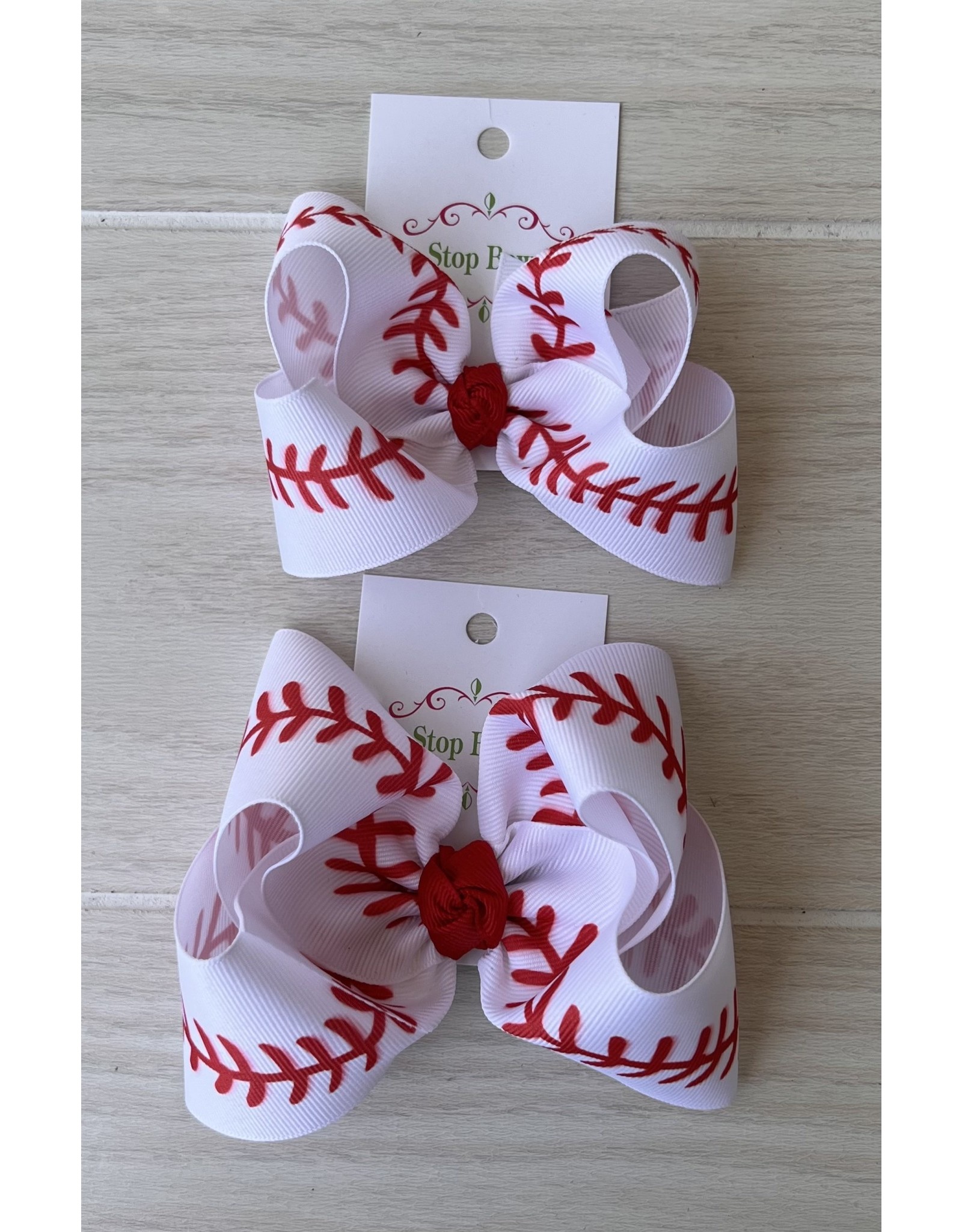 One Stop Bow Shop One Stop- Baseball Stitching Knot Bow