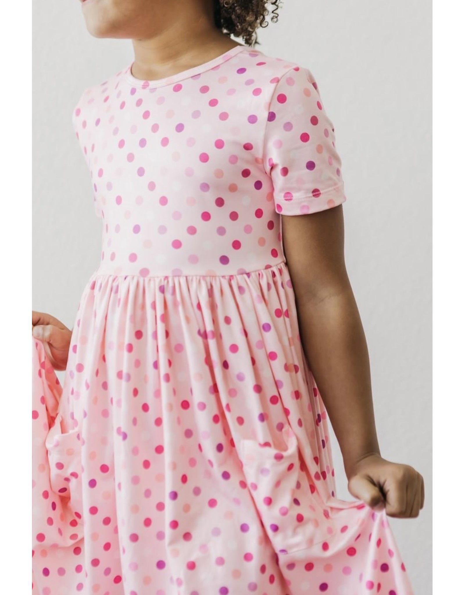 Mila & Rose Mila & Rose- Pastel Vibes S/S Pocket Twirl Dress
