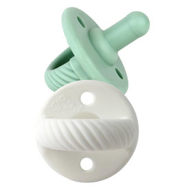 Itzy Ritzy Itzy Ritzy - Sweetie Soother Pacifier 2-Pack: Mint & White Pacifier Cables