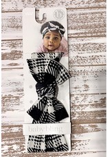 Baby Bling- Printed Headband Knitted Plaid