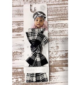 Baby Bling- Printed Headband Knitted Plaid