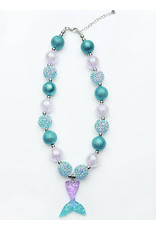 Sparkle Sisters Sparkle Sisters- Mermaid Tail Necklace Turquoise