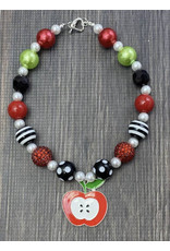 Apple Slice Pendent Chunky Necklace