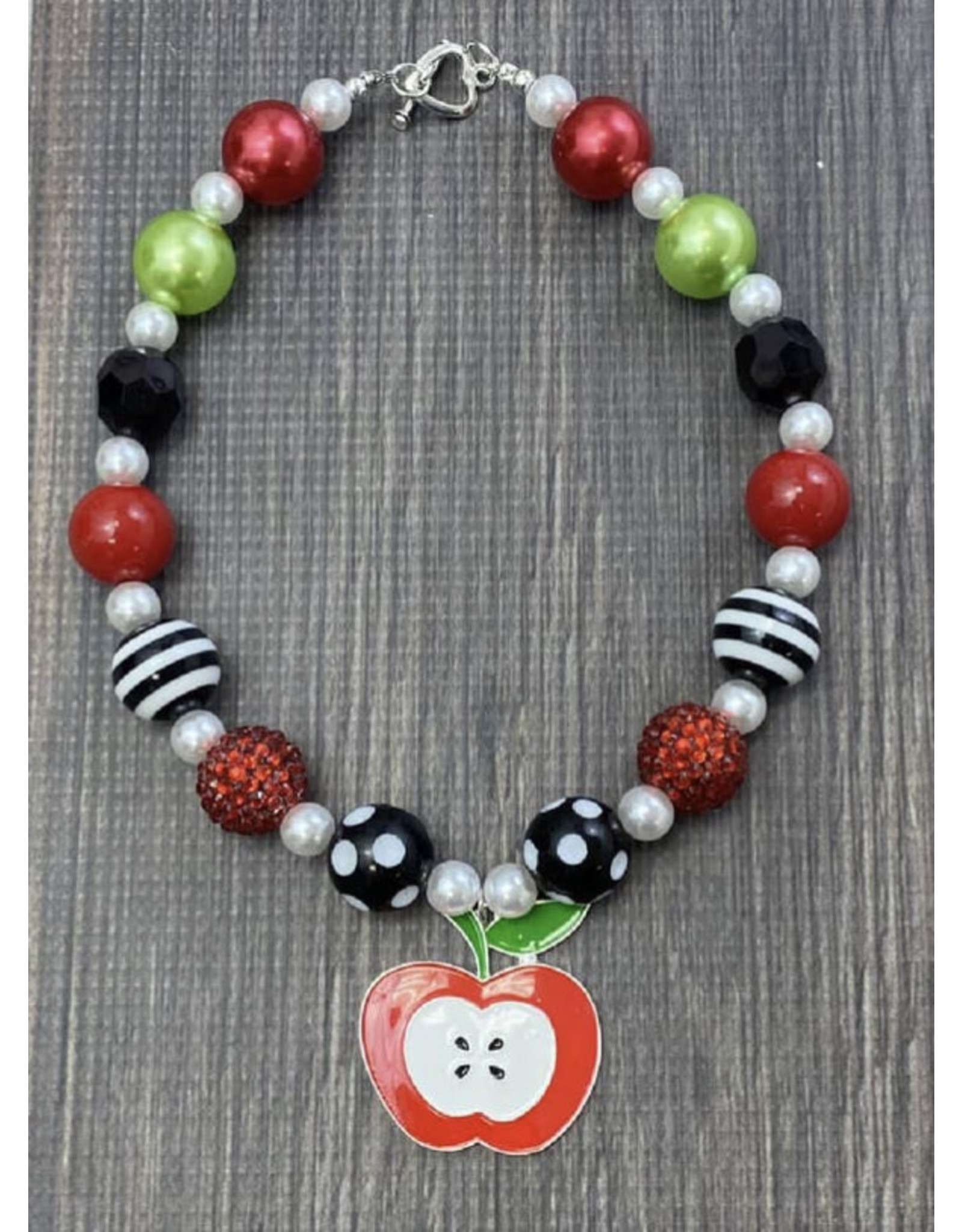 Apple Slice Pendent Chunky Necklace