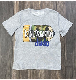 Kindergarten Dude Camo Pencil Shirt
