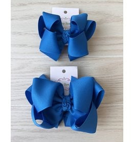 OS- Blueberry Stacked Grosgrain Bow