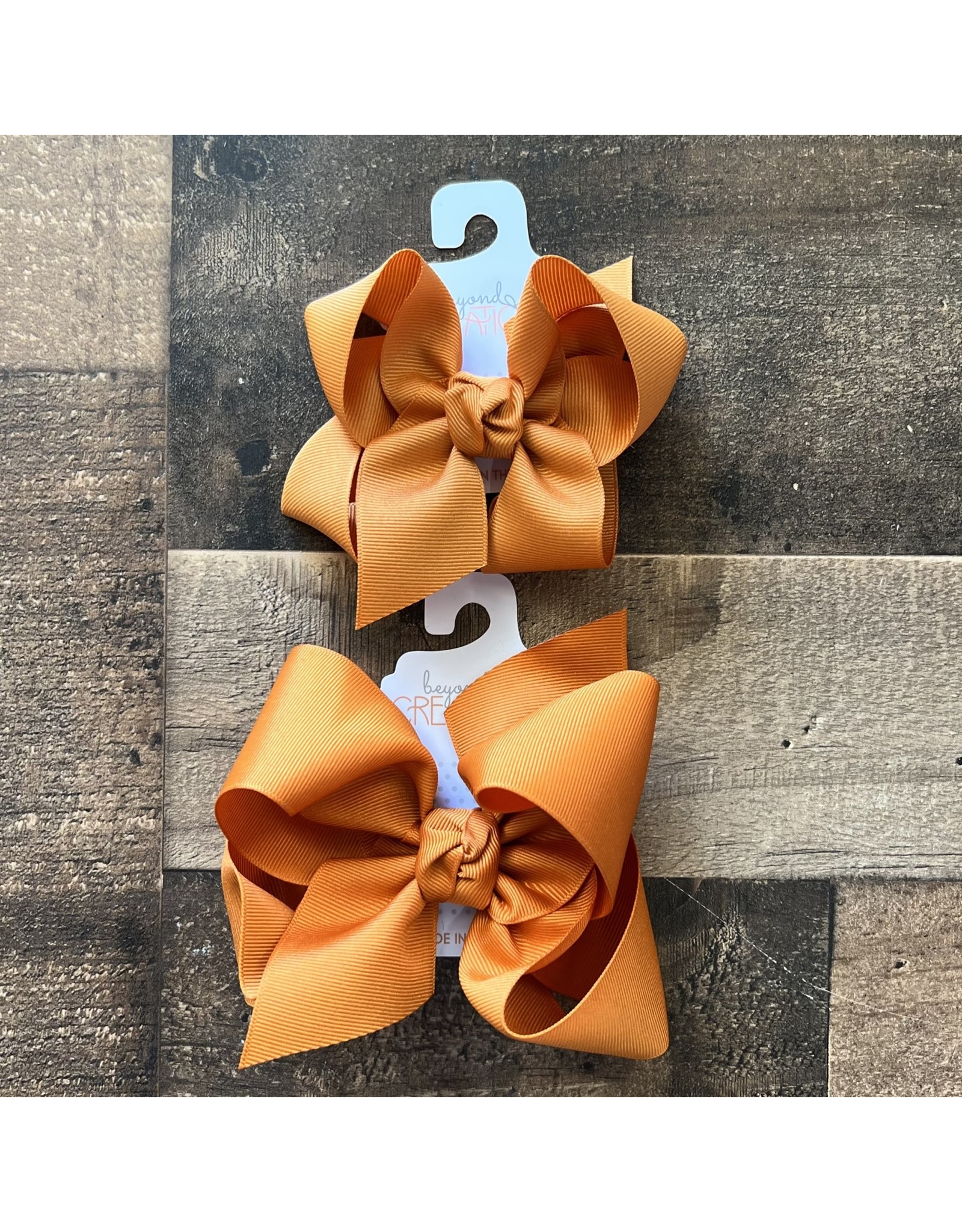 Beyond Creations Beyond Creations- Ginger Grosgrain Knot Bow