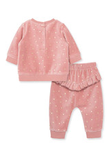 Little Me Little Me- Pink Dot Shine Set