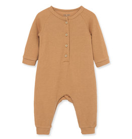 Little Me Little Me- Brown Western Romper