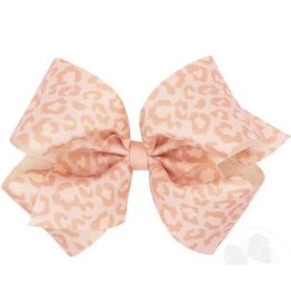 Wee Ones- Leopard Blush King Bow