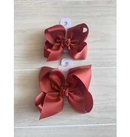 Beyond Creations Beyond  Creations- New Rust Grosgrain Knot Bow