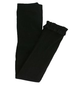 Ruffle Butts Ruffle Butts - Black Footless Ruffle Tights