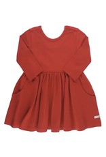 Ruffle Butts Ruffle Butts- Red L/S Knit Twirl Dress