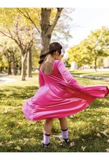 Ollie Jay Ollie Jay- Gwendolyn Dress: Hot Pink Velvet